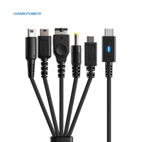 Câble de charge USB C vers NDSi NDSL GBASP PSP PSViTA2000 pour console de jeu PS4 XBone (1 à 5)
