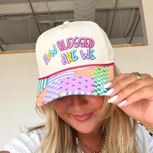 <span class=keywords><strong>Cappello</strong></span> Snapback a 5 Pannelli con Slogan Personalizzato Ricamato in 3D, Bicolore, <span class=keywords><strong>Cappello</strong></span> da Biliardo e Golf con Ricamo Personalizzato - Product Image 3