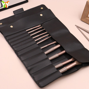 Bolsa de maquillaje elegante y minimalista, paquete de 12 piezas, bolsa portátil para brochas de maquillaje, bolsa de almacenamiento enrollable multifuncional. - Product Image 2