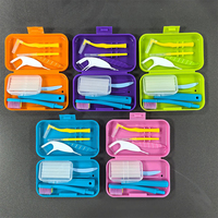 Kit orthodontique professionnel personnalisé avec logo, ensemble de nettoyage dentaire portable en gros