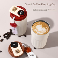Tasse Thermos Intelligente Classique en Acier Inoxydable 316, Tasse de Bureau Isotherme avec Filtre à Eau Intelligent et Affichage LED de la Température