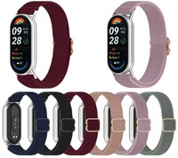 Bracelet de montre intelligente pour Xiaomi Watch 9, sangle en nylon élastique avec boucle dorée rose, confortable et réglable