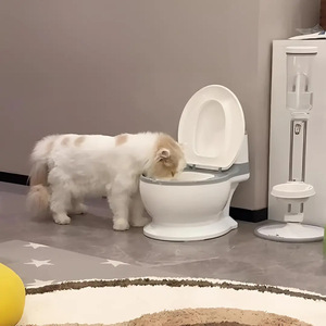 Bol d'eau créatif pour chat, style toilette, grande ouverture, antidérapant pour chats - Product Image 2