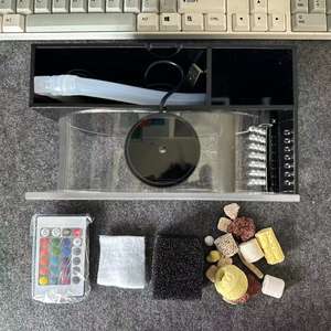 Tafelmodel klein <span class=keywords><strong>aquarium</strong></span>, eenvoudige kleine viskweektank, transparante visbak, visaquarium, aquariums - Product Image 5