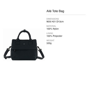 Borsa a Mano KEIRYO Ailé in Nylon Leggero Riciclato 26x21cm per Donna Disponibile in Taiwan - Product Image 6