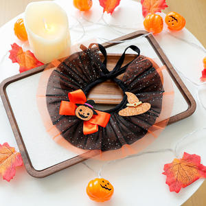 أزياء رومانسية لطيف كلب القط جرو التبعي هالياس عيد الميلاد الشاش وشاح صغير الحجم الحيوانات الأليفة نمط الطباعة الكلاسيكية لفصل الشتاء - Product Image 6