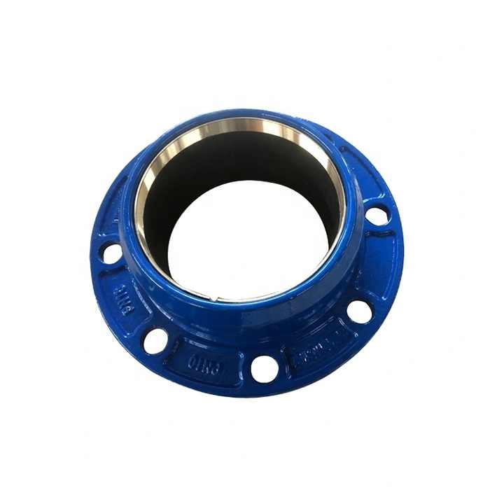 Ductile Iron Quick Flange Adaptor Coupling for PVC /PE Pipe with Brass Ring