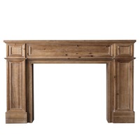 Cheminée en bois blanche de style français antique de cheminée en bois décorative classique de conception moderne