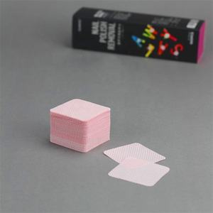 Toallitas Desmaquillantes Redondas de 5cm X 5cm, Sin <span class=keywords><strong>Pelusa</strong></span>, No Tejidas, Color Rosa, para Remover Esmalte de Uñas, Venta de Fábrica, Logotipo Personalizado - Product Image 5