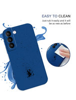 Pour Samsung Galaxy S25 S24 S23 S22 S21 PLUS ULTRA FE coque de téléphone étui de protection en Silicone liquide bord droit couverture complète S10 S9