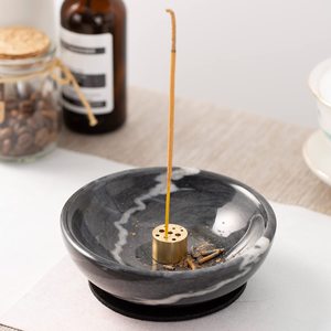Bruciatore di incenso in marmo all'ingrosso Set vendita calda supporto per bastoncini di incenso di alta qualità di lusso per profumo - Product Image 2