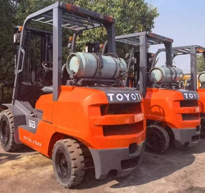 MITSUBISHI/TCM/KOMATSU 2.5/3/4/5/7/10/15/16/25/30-Ton <b>Used</b> Diesel Toyota FGZN30 Forklift with Three Master for Sale in shanghai - Product Image 5