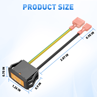 Luz de Advertencia de Batería de 48V con Lectura CDM Compatible con Club Car Precedent/Tempo/Onward 2014-UP Carro de Golf Eléctrico 103993901 105152301