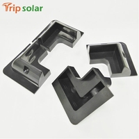 Support de montage de panneau solaire Tripsolar TP-ABS RV en plastique ABS noir léger, installation rapide pour camping-car, caravane, voyage