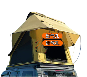 Tienda de techo de coche nueva tienda de aluminio superior dura de alta calidad para acampar con portaequipajes/luz LED/Panel solar para opciones - Product Image 5