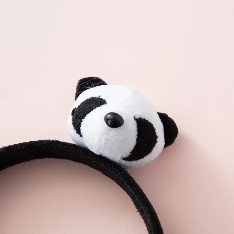 Hot Selling Cartoon Animal Doll Headwear Cute Cartoon Panda Headband Party Headband Hair Accessories for Kids