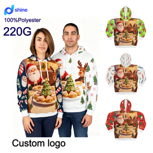 Sweat-shirts <span class=keywords><strong>de</strong></span> Noël amusants avec imprimé Père Noël, impression numérique 3D, sweat-shirts personnalisés brodés, sweat-shirt décontracté - Product Image 1