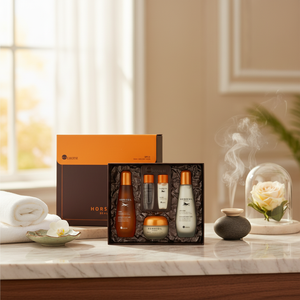 Ellelhotse - Kit de Cuidado Facial Profesional Antienvejecimiento y Blanqueador con Aceite de Caballo, 3 Piezas: Tónico, Emulsión y Crema para una Piel Suave - Product Image 3