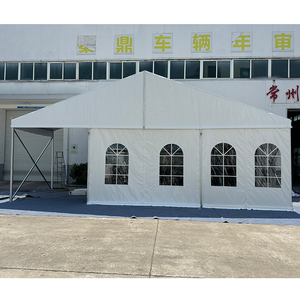 Nhà Máy Trung Quốc trực tiếp tùy chỉnh hình dạng hàng đầu bạt PVC trong suốt cửa sổ PE với màu sắc tùy chọn tiệc cưới lều 200 + chỗ ngồi - Product Image 1