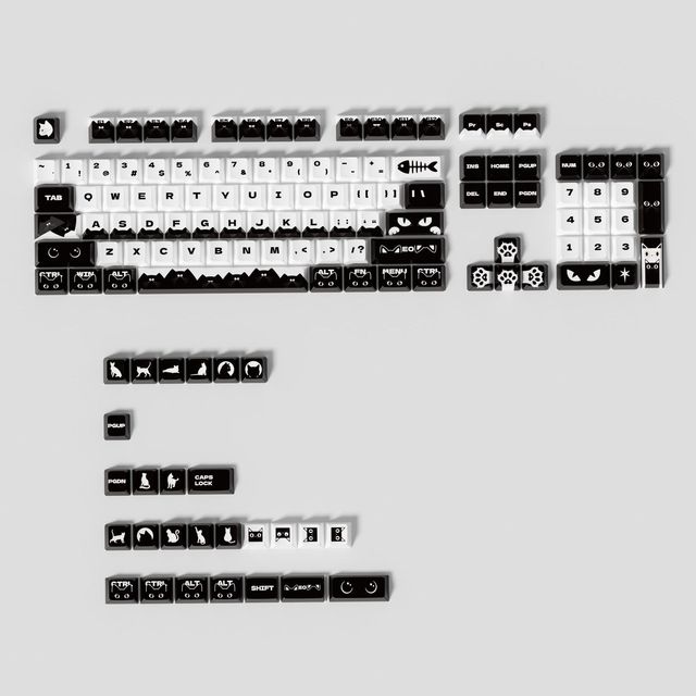 Anime Theme 127 Key Small Full Set Customized Mechanical Keyboard Keycaps PBT Sublimation Original Height