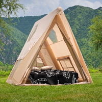 Tente gonflable triangulaire à installation instantanée pour 2-3 personnes, camping quatre saisons, base de plage, pliable automatique, sans assemblage