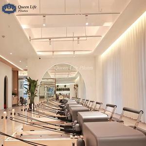 เครื่องพิลาทิส Reformer รุ่นใหม่ ดีไซน์ใหม่จาก QueenLife ทำจากไม้เมเปิลสีขาว สำหรับใช้ในสตูดิโอพิลาทิส มีจำหน่ายแล้ว - Product Image 5