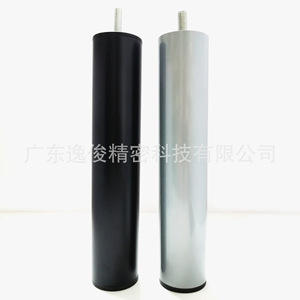 Zinc Alloy Cylindrical <b>Sofa</b> <b>Legs</b> Silver Height Adjustable <b>For</b> Living Room Furniture Heavy Duty Industrial Design - Product Image 3