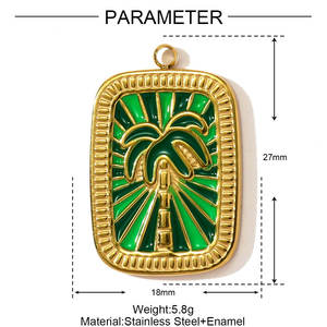 Hongtong AC-166 Edelstahl <span class=keywords><strong>Tarot</strong></span> Vintage Charms Lasted Design Zarte Anhänger für Halskette machen Hot Sale Mode - Product Image 5