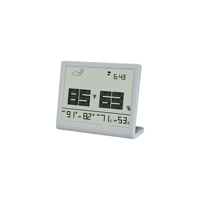 Termometer Higrometer Digital Indoor untuk Rumah, Kebun, Rumah Kaca, Sekolah, Gudang, Model Slim, Layar Besar, Memori Maks/Min, Presisi Tinggi