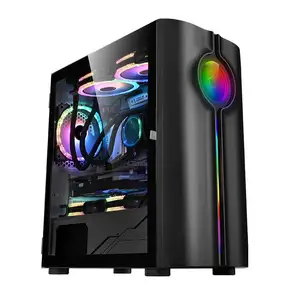 Productie Op Maat Merk Low-End Chasis Gaming Computerbehuizing Rgb Atx Cpu Toren Behuizing