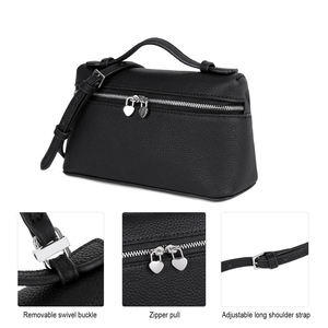 A-301 की शीर्ष परत वाली लक्जरी हैंडबैग महिला क्रॉसबॉडी डिजाइनर हैंडबैग महिलाओं के लंच बॉक्स हैंडबैग में असली चमड़े की महिला बैग - Product Image 4