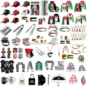 Kalung Promosi Grosir Logo Palestina Aksesoris Perhiasan Enamel Baja Anti Karat Kalung Peta Kebebasan Palestina - Product Image 6