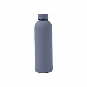 Vente chaude 304 Acier Inoxydable 500Ml Matel Bouteille D'eau Flacon À Vide Avec Logo Personnalisé - Product Image 1