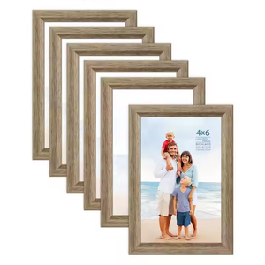 Custom Gold Silver Brown <b>Plastic</b> Photo <b>Picture</b> <b>Frame</b> Fashionable Wall Decoration 4X6 8. A4 11x14 Durable Metal-for Wall Decor - Product Image 1