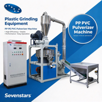 Machine à broyer les plastiques Sevenstars / Broyeur de poudre PP PE ABS PVC