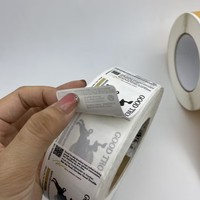 Rollos de Etiquetas de Papel Mate con Recubrimiento UV, Etiquetas Adhesivas Troqueladas para Precios de Venta al Público