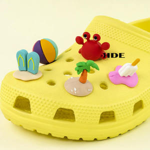 จี้รองเท้ารูปสัตว์การ์ตูน 3 มิติ สำหรับตกแต่งรองเท้า คอลเลคชั่นธีมการพักผ่อนในสวน วัสดุ PVC สำหรับตกแต่งรองเท้าแบบคลิป ใช้ได้กับรองเท้าลำลองและรองเท้าแบบสวม - Product Image 3