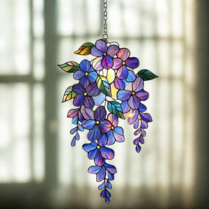 Decoración de Jardín y Ventana de Acrílico con Ramas de Glicinia, Estilo Bohemio Moderno y Minimalista, Hecha a Mano, Envío Directo - Product Image 2