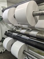 Étiquettes autocollantes en PET blanc polyester imperméables, adhésif permanent, personnalisables, impression jet d'encre et laser, 50 microns