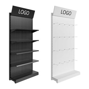 Estantes de Exhibición Metálicos Modernos, Portátiles y Ecológicos para Tiendas Minoristas, con Panel Perforado y Soporte Independiente para Herramientas - Product Image 1