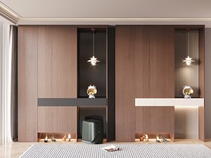 Best Selling Mid-century Style Mud Cabinet Storage Cabinet for Entry Customized High-end Wardrobe Design MDF <strong>Closet</strong> - Product Image 4