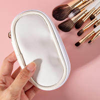 Nouveauté - Ensemble de 9 pinceaux de maquillage miniatures portables de luxe - Manche en bois - Poils synthétiques - Pinceaux de maquillage vegan