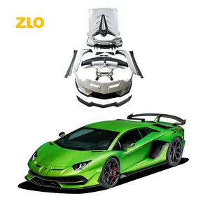 ZLO SVJ סגנון יבש סיבי פחמן Bodykit פגוש שפתיים ספוילר אוויר פתחי אוורור הוד למבורגיני Aventador LP700 LP720 LP 750