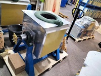 Four de fusion électrique 5 kg 1600°C 15 kW 380 V, four de fusion à induction pour métaux 5-80 kHz, four de fusion pour or et argent 10 kg
