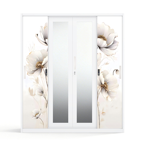 Armoire métallique avec motif, 4 portes coulissantes 1600 mm - Product Image 2