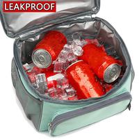 Sac à lunch isotherme de grande capacité à 2 compartiments et à double couche avec logo personnalisé Sac fourre-tout de boîte à lunch pour hommes femmes adultes