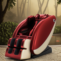 Fauteuil complet de massage à roulettes pour les pieds, thérapie par la chaleur, sans gravité, avec système de massage Shiatsu vibrant et airbag, fauteuil de massage inclinable