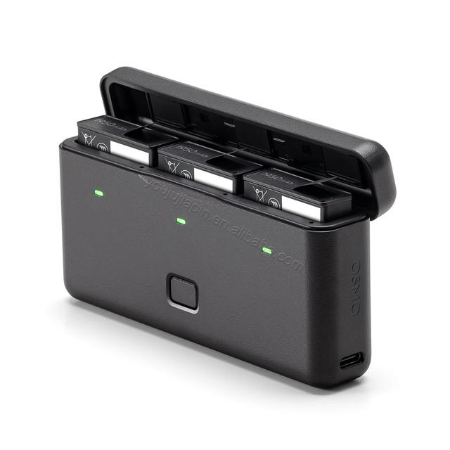 Camera Battery Charger Case 3 Batteries 2 Memory Card Cards Power Bank Osmo Action 6 5 Pro 4 3 360 Bulk Order