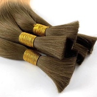 Extensions en vrac crues de cheveux humains vierges doublement étirés en gros sans trame pour le tressage