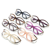MS 3263 Nouvelles montures optiques œil-de-chat pour femmes, montures de lunettes tendance style INS, montures de lunettes transparentes, vente en gros